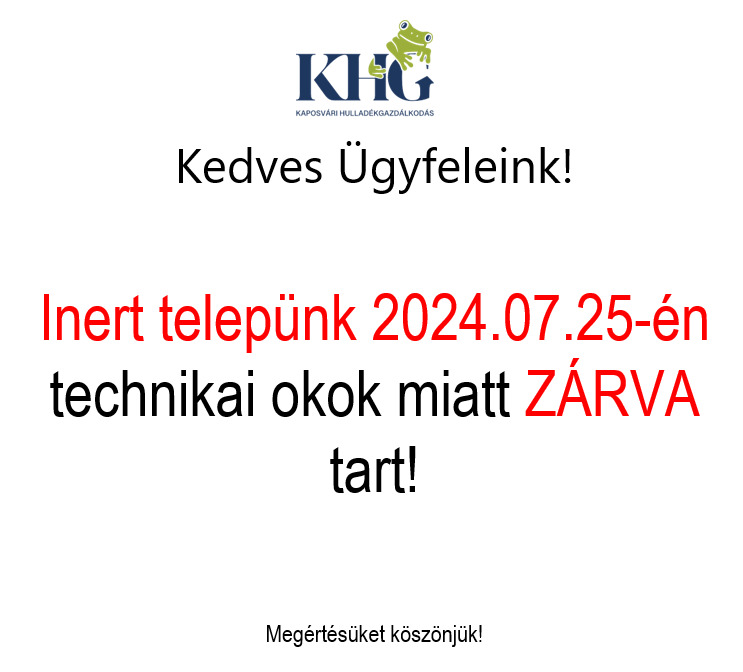 Lakossági tájékoztatás