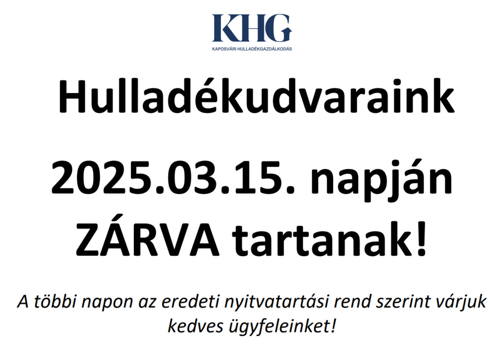 Lakossági tájékoztatás